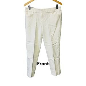 Ann Taylor White Size 8 The Riviera Pant Stretchy Spandex Blend